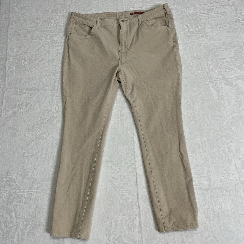 Pilcro Corduroy Pants Womens 34 Tan Beige Excellent High Rise‎ Skinny Cords
